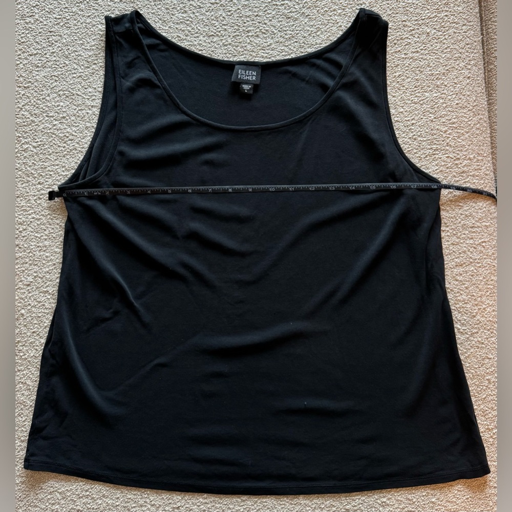Eileen Fisher Silk Short Sleeve Tank - Picture 4 of 5